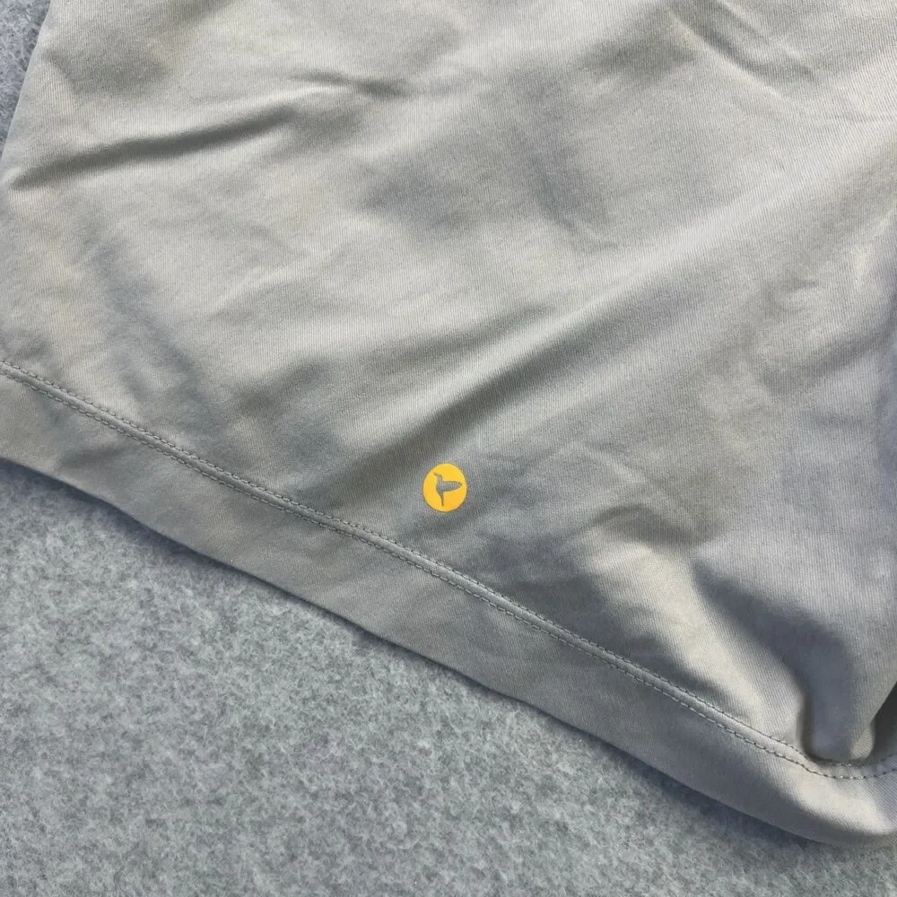 Bird Dogs Shorts Mens Small Gray Yellow Lined Boom for your Boomstick Athletic